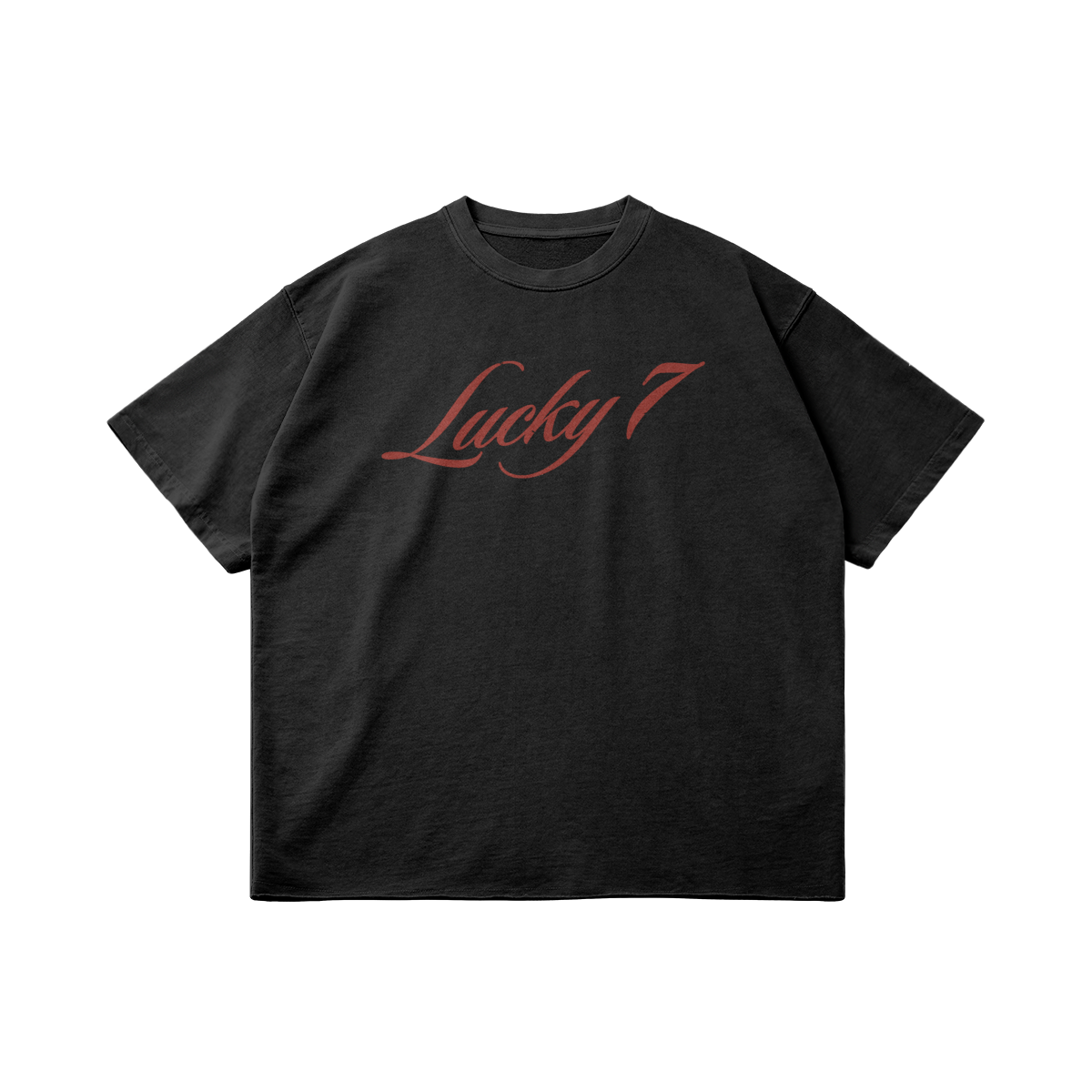 Lucky 7 Black Tee