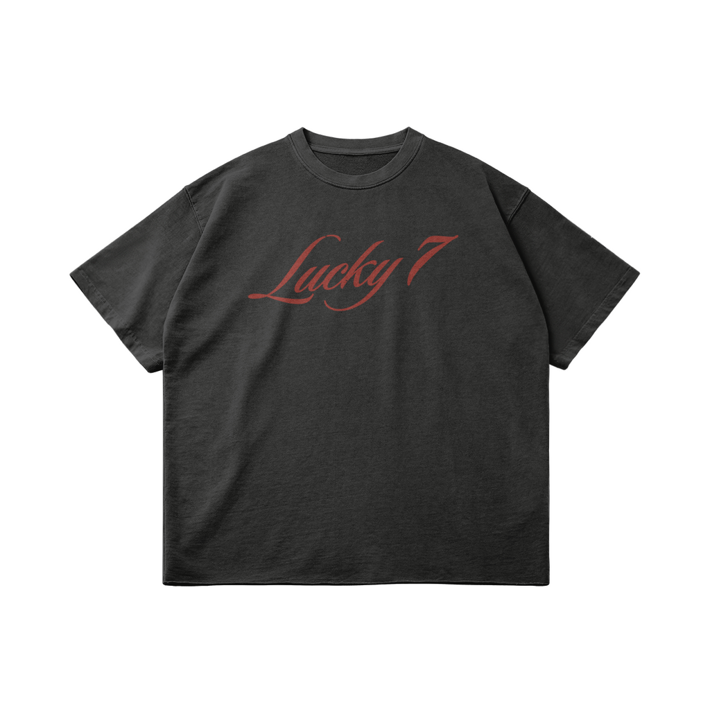 Lucky 7 Black Tee