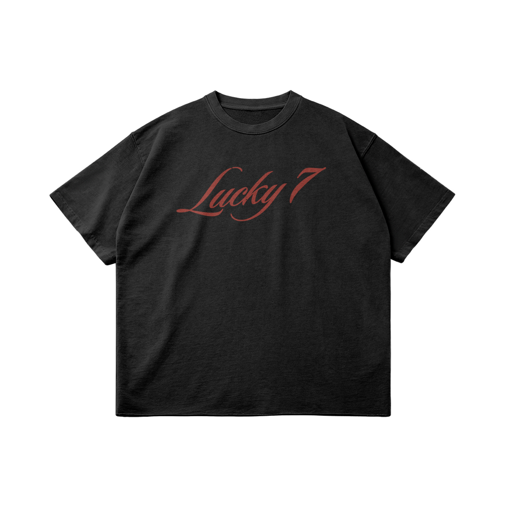 Lucky 7 Black Tee
